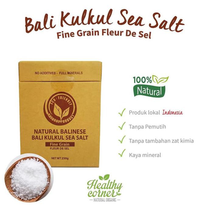 

Sea Salt Fine Grain Garam Laut 250 gr - Bali Kulkul TERUJI