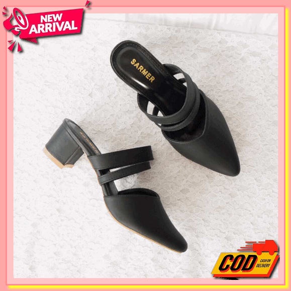Sepatu Wanita Heals Flat Cewek Sendal Slop High Hak Terbaru Spatu Murah Original Branded Import Selo