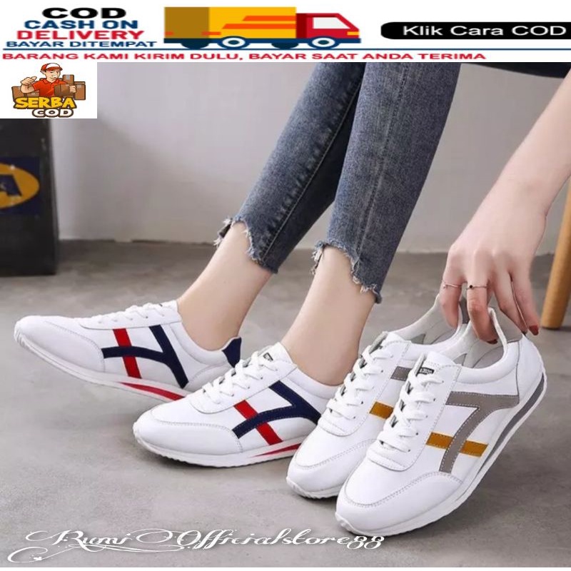 TmO - 8.8 Sale Sepatu wanita fashion sneakers tali kekinian termurah Jogging women Track/sepatu fashion tali kekinian termurah bisa cod size 37-40
