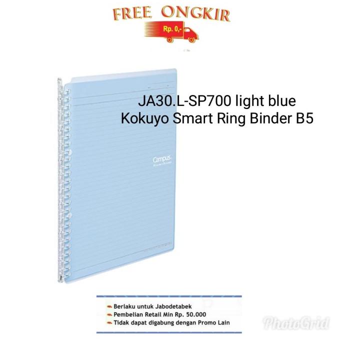 

[[COD]] JA30.L-SP700. KOKUYO SMART RING BINDER B5- LIGHT BLUE SALE Kode 556