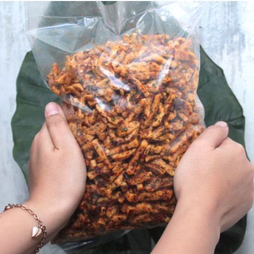 (COD) BASRENG VIRAL PEDAS MANIS DAUN JERUK BERAT 50 GRAM BASRENG renyah / basreng gurih / basreng kekinian / basreng murah-1