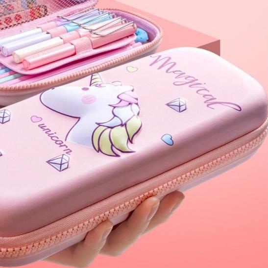 

✺ Tempat Pensil 3D / Pencil Case Cute Box Unicorn Kawaii Stationery - Space ➧