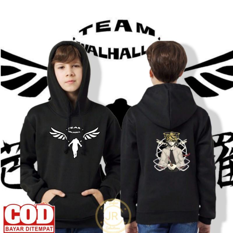 jaket tokyo revengers valhalla anak / sweater hoodie Valhalla tokyo revengers/ hoodie anak walhalla