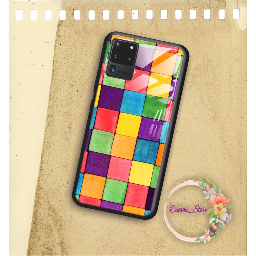 back case glass RAINBOW Vivo Y91 Y17 Y12 Y15 Y93 Y95 Y81 Y83 Y71 Y53 y20 Y30 Y50 V17 Y11 DST1168