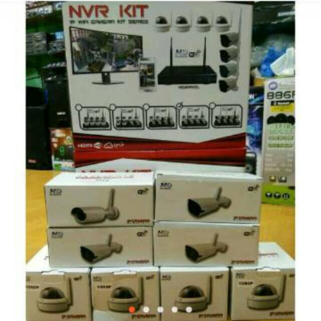 CCTV WERLESS 8 CAMERA TANPA KABEL