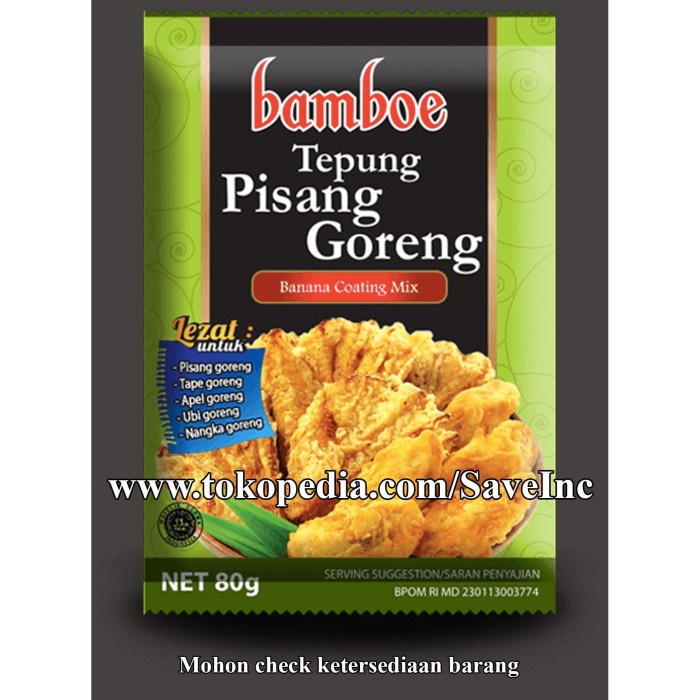 

MURAH BAMBOE Tepung Pisang Goreng Racikan Instan Siap Pakai