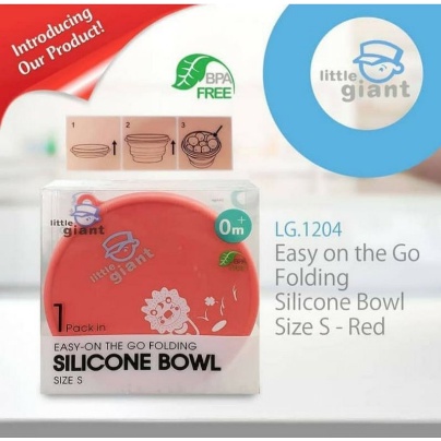 Little Giant Easy On The Go Folding Silicone Bowl Size S, M &amp; L