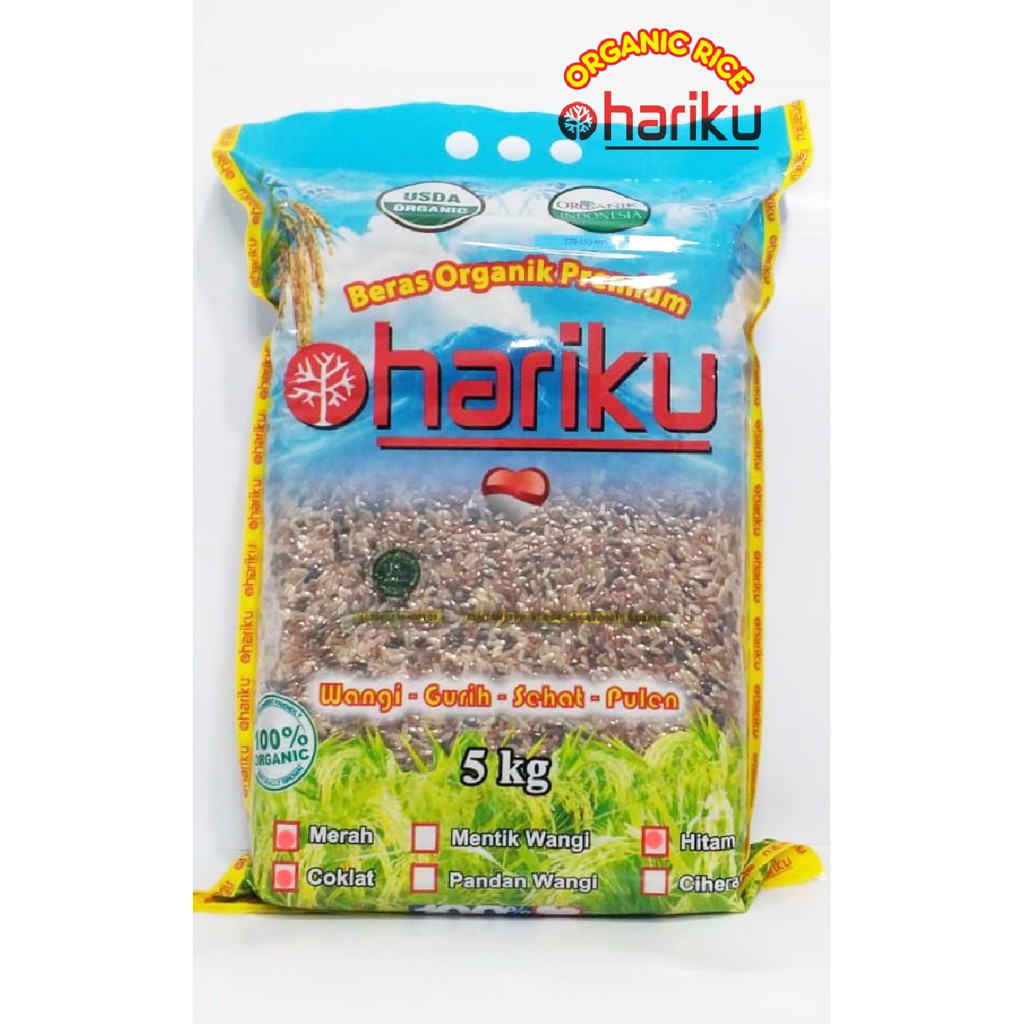 

HARIKU Beras organik Campur 5 Kg