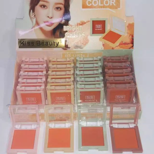 (CYBER) TERMURAH COD BLUSH ON KISSBEUTY BLUSH COLOR (BENTUK KOTAK)