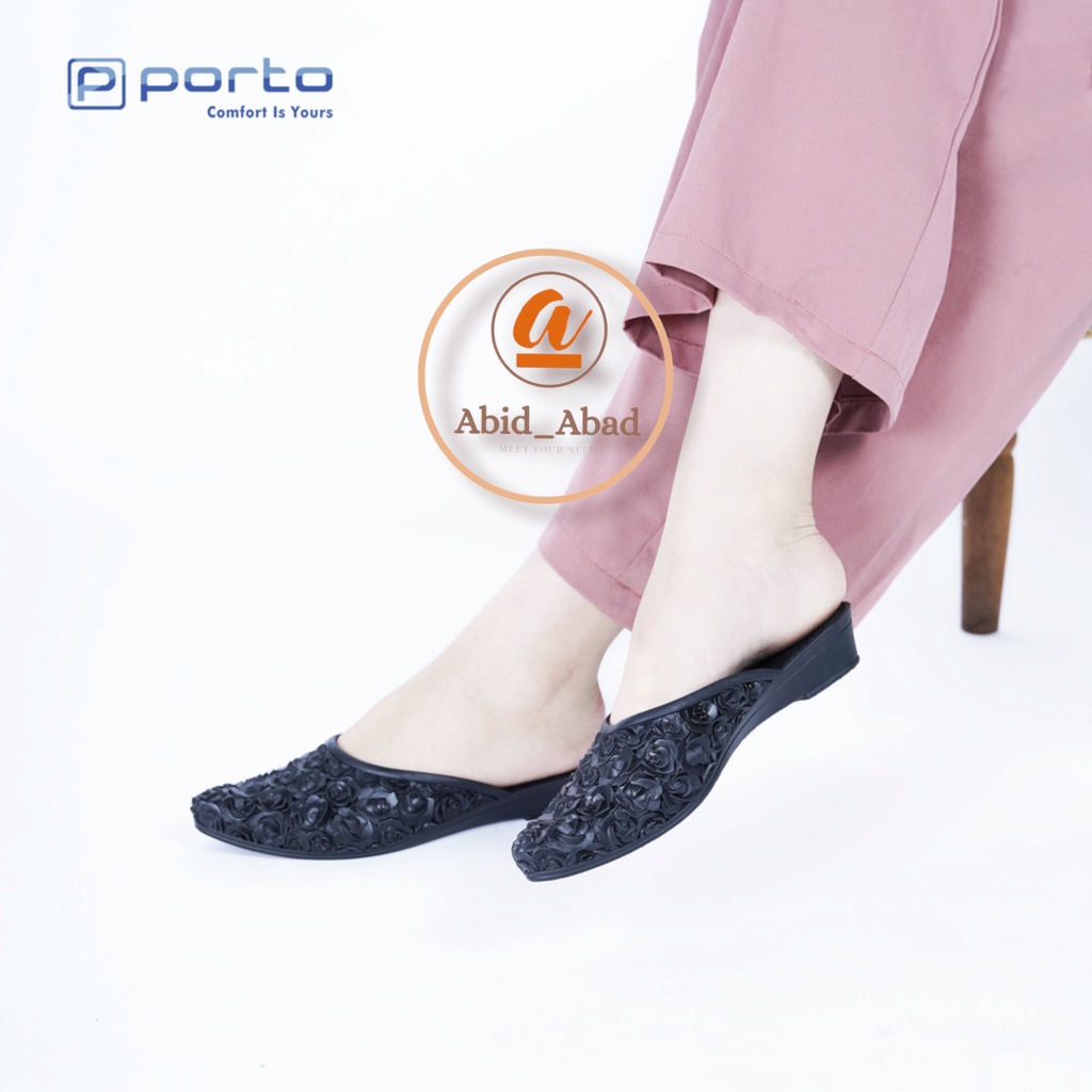 Sendal Wanita Terbaru 2021 / Sandal Wanita Terbaru Wedges Jelly Selop Porto Lady DTA Ros Series / Fl