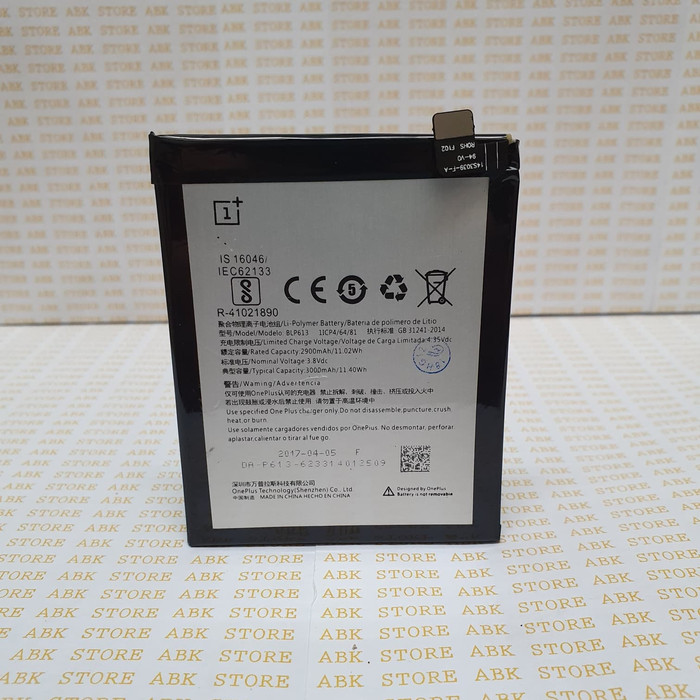 Batre Baterai Battery Oneplus 3 One Plus 3 BLP613 ORI