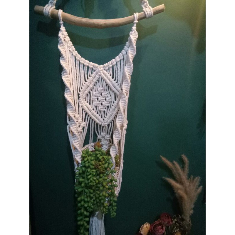 Jual Gantungan Tanaman Macrame Macrame Plant Hanger Large Shopee