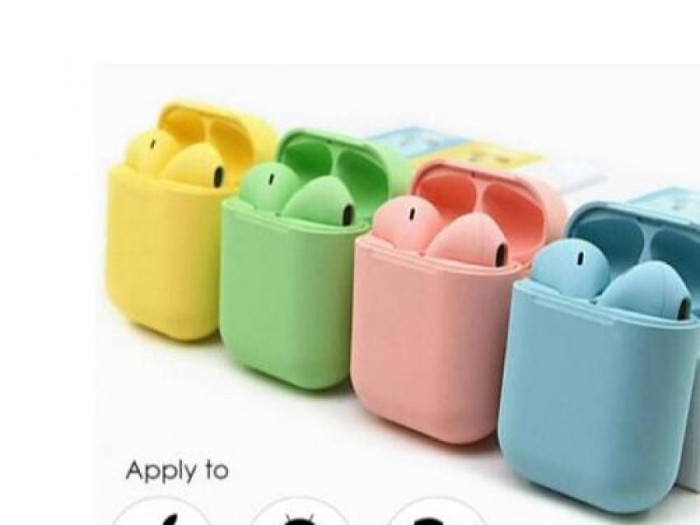 Headset Bluetooth inpods i12 macaron - Headset bluetooth i12 warna