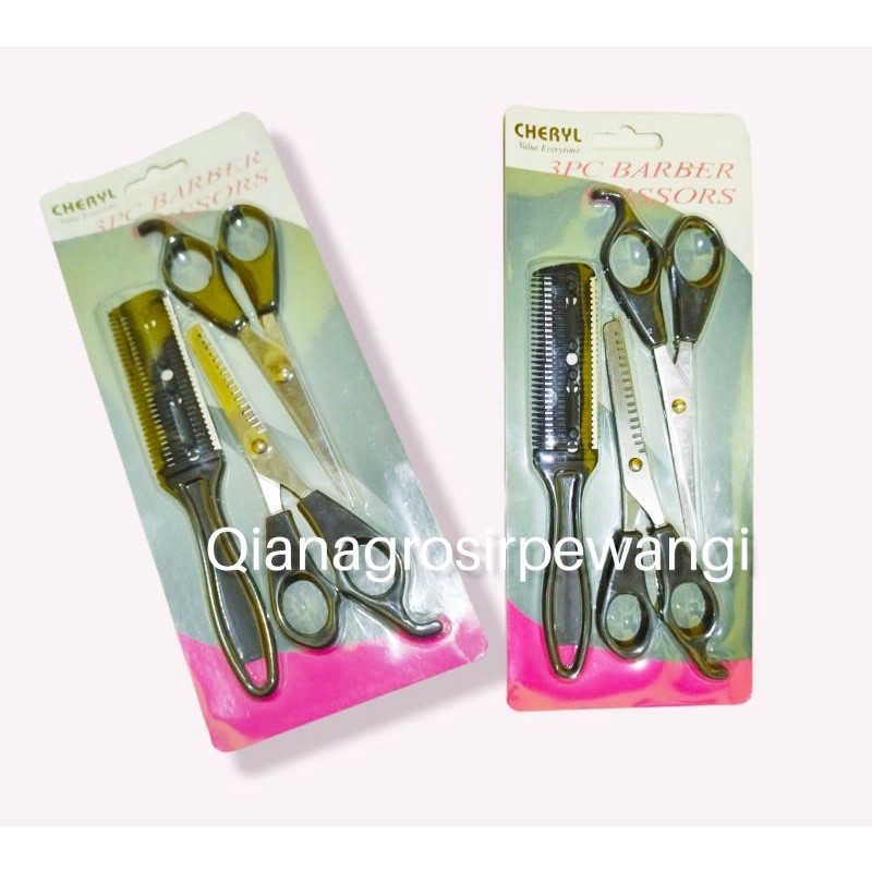 Gunting Sasak/Gunting Rambut Set 3 in 1