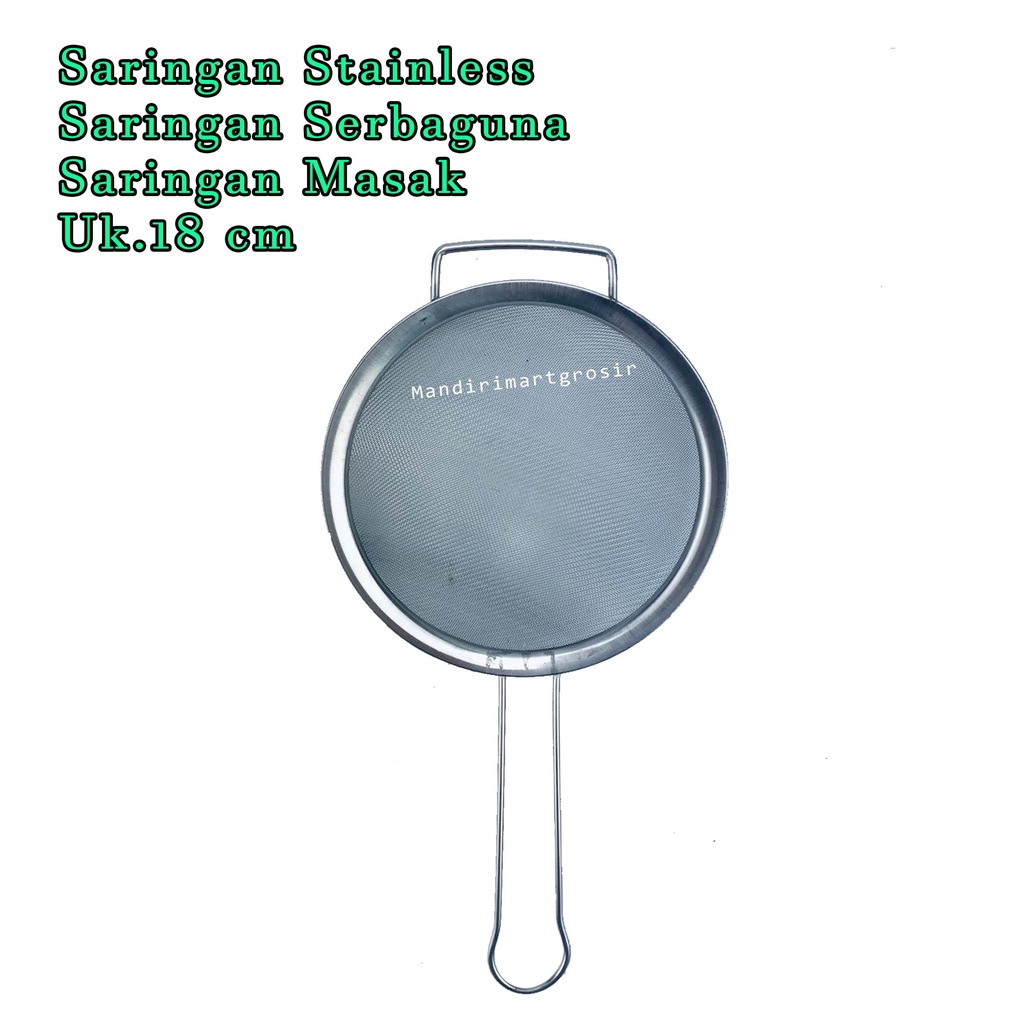 Saringan Serbaguna *Saringan Stainless * Saringan Masak * Uk.18 cm