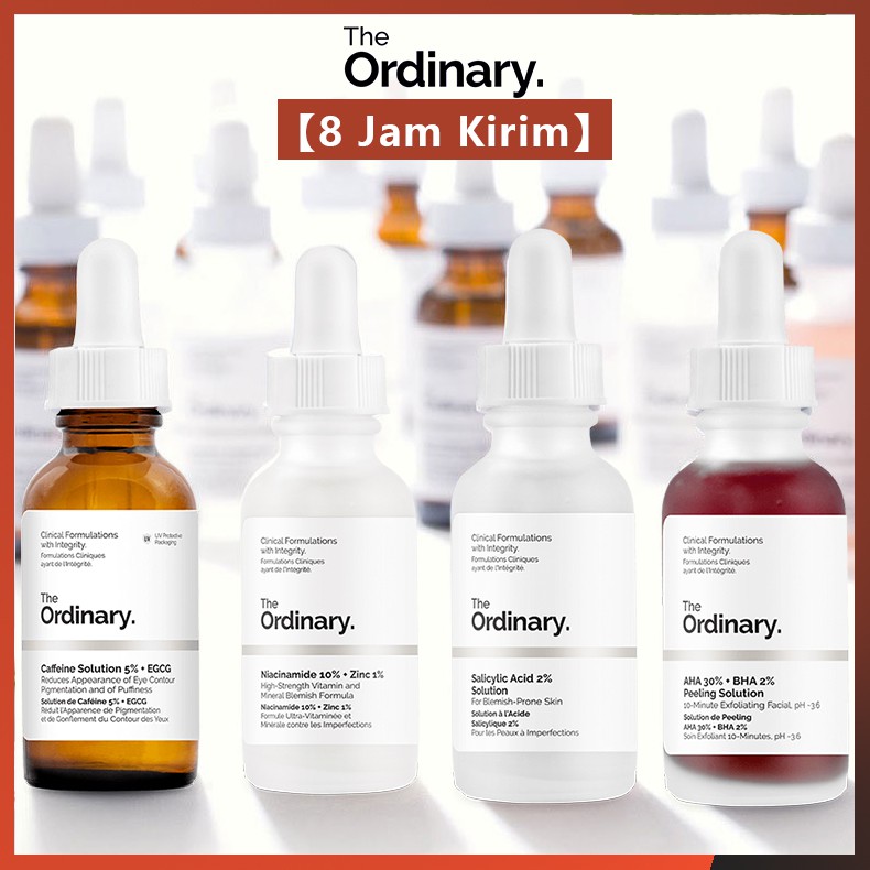 【8 Jam Kirim】The Ordinary Niacinamide/Alpha Arbutin/Caffeine Solution/Peeling Solution Serum