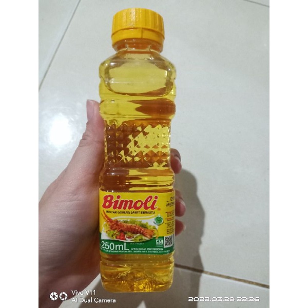Bimoli minyak goreng 250 ml botol