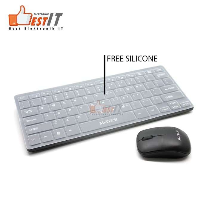 Keyboard Wireless Combo Paket Mouse PC komputer