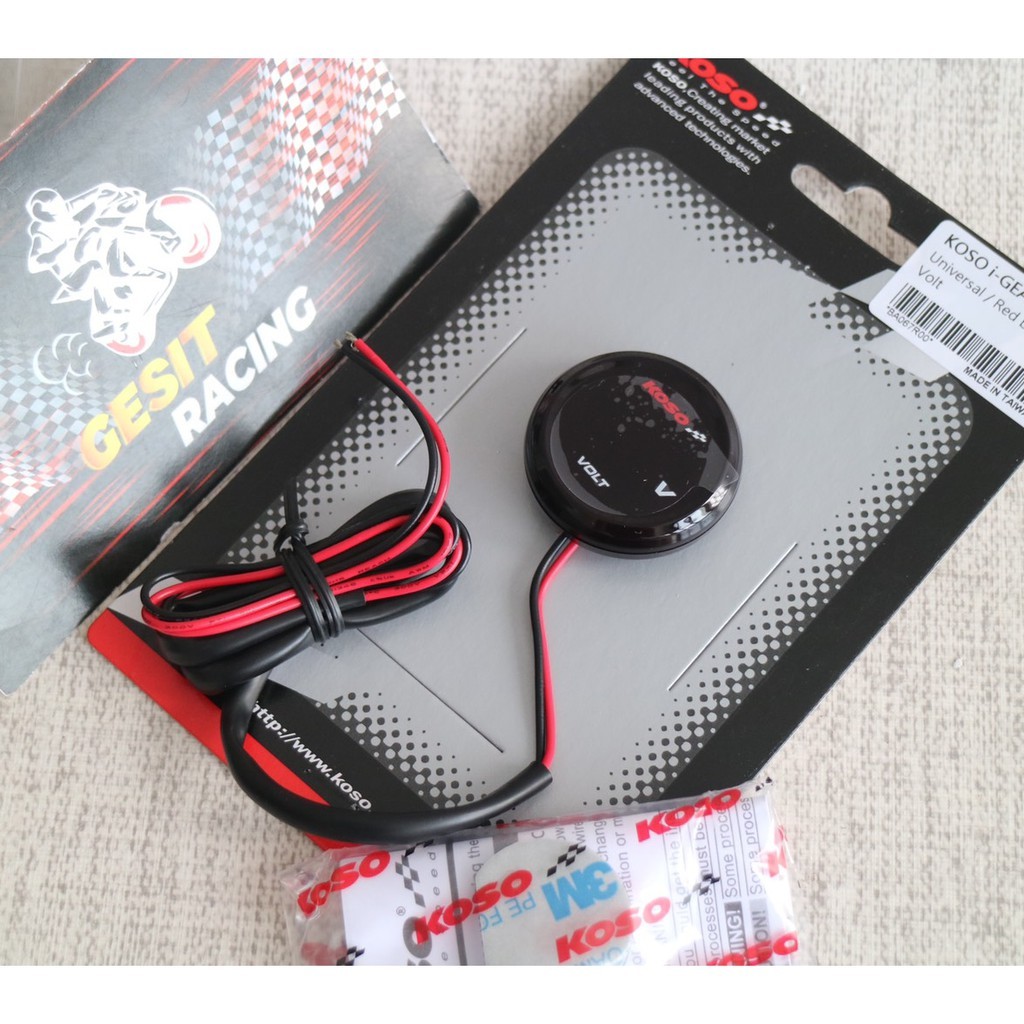 [SALE] Volt Meter Koso i-gear meter Universal Motor - Original - Bergaransi
