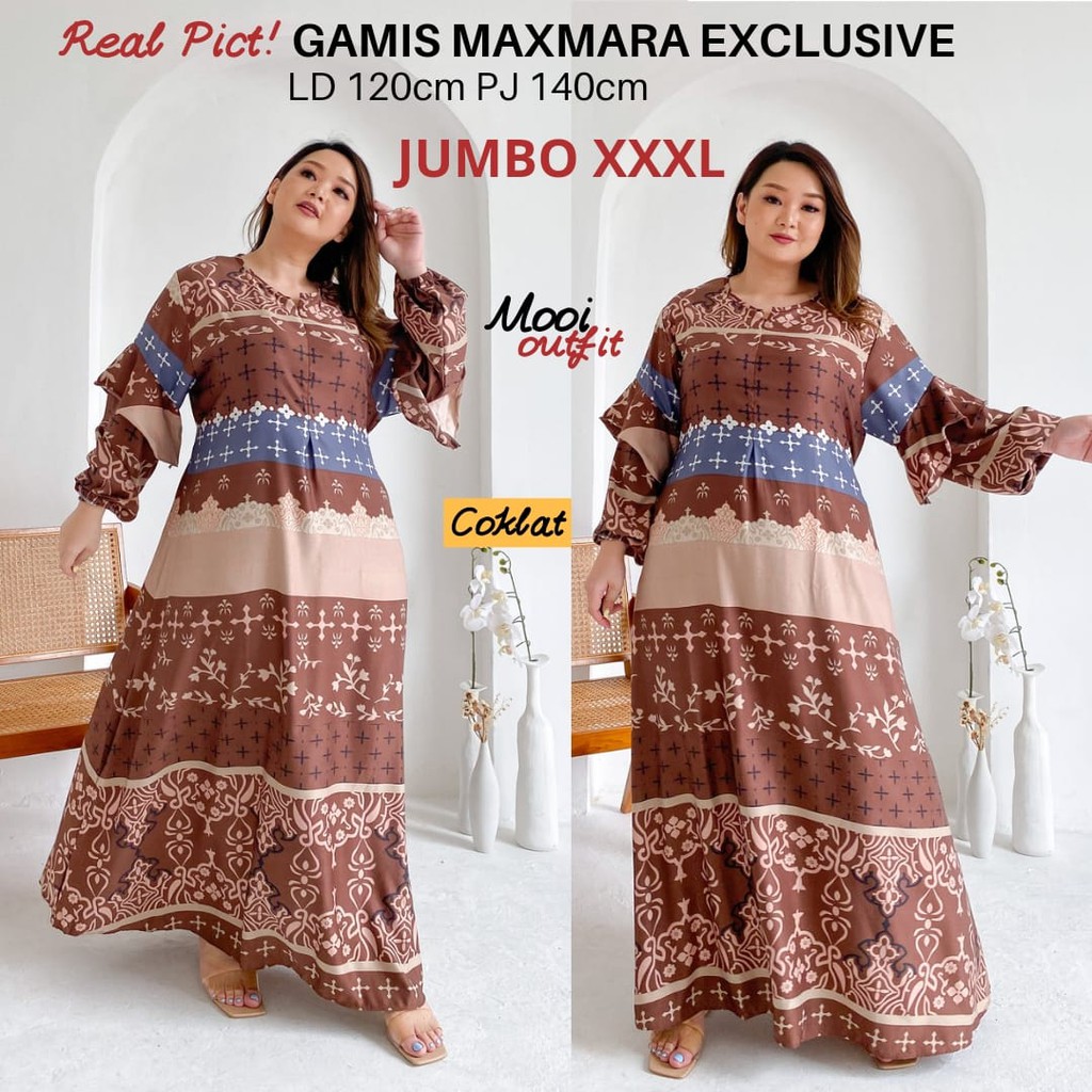 Gamis Jumbo Ld 120 Terbaru Dan Kekinian Murah - Gamis Kondangan Jumbo - Gamis Lebaran 2022 Model Gamis Terbaru Jumbo