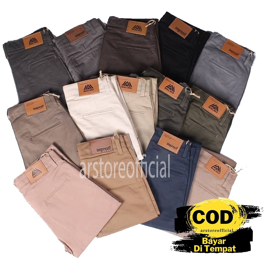 CELANA PRIA / CELANA COWOK / CELANA CHINO PANJANG ORIGINAL MALMO