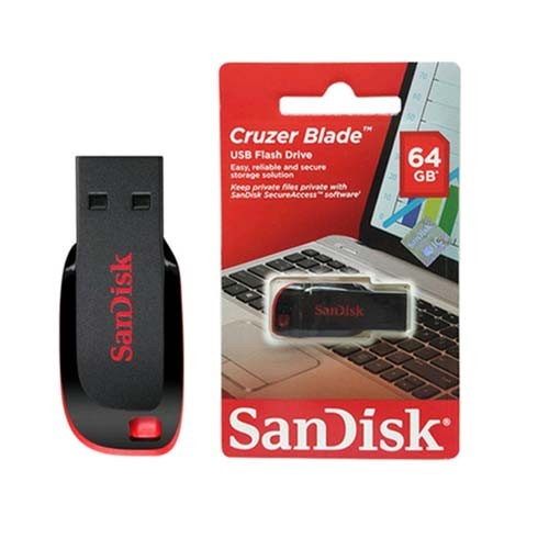 Flashdisk SanDisk 64GB Cruzer Blade CZ50 | ITECHBALI