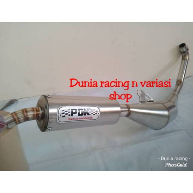 Knalpot Standar racing Satria 2T 2tak Satria Hiu Satria lumba Satria Ru Full stenlis PDK Thailand