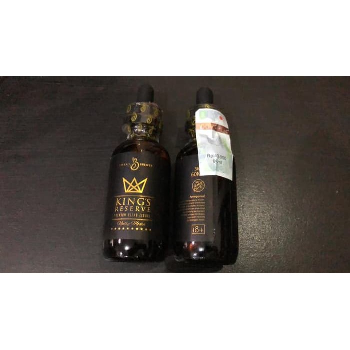 King Reserve | king's reserve Nutty Mocha 60ml 3&amp;6mg By Emkay berpita cukai