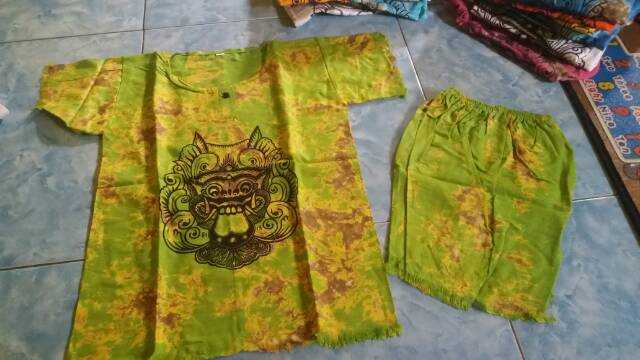 Baju barong bali setelan anak/ grosir baju barong bali , ukuran  S. M. L dan XL