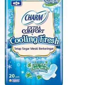➢ CHARM PEMBALUT COOLING FRESH 26cm 20 Pads ◄