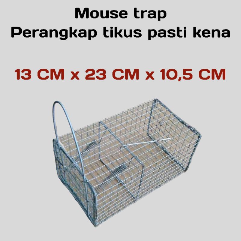 Mouse trap / perangkap kurungan tikus mini 13 x 23 x 10,5