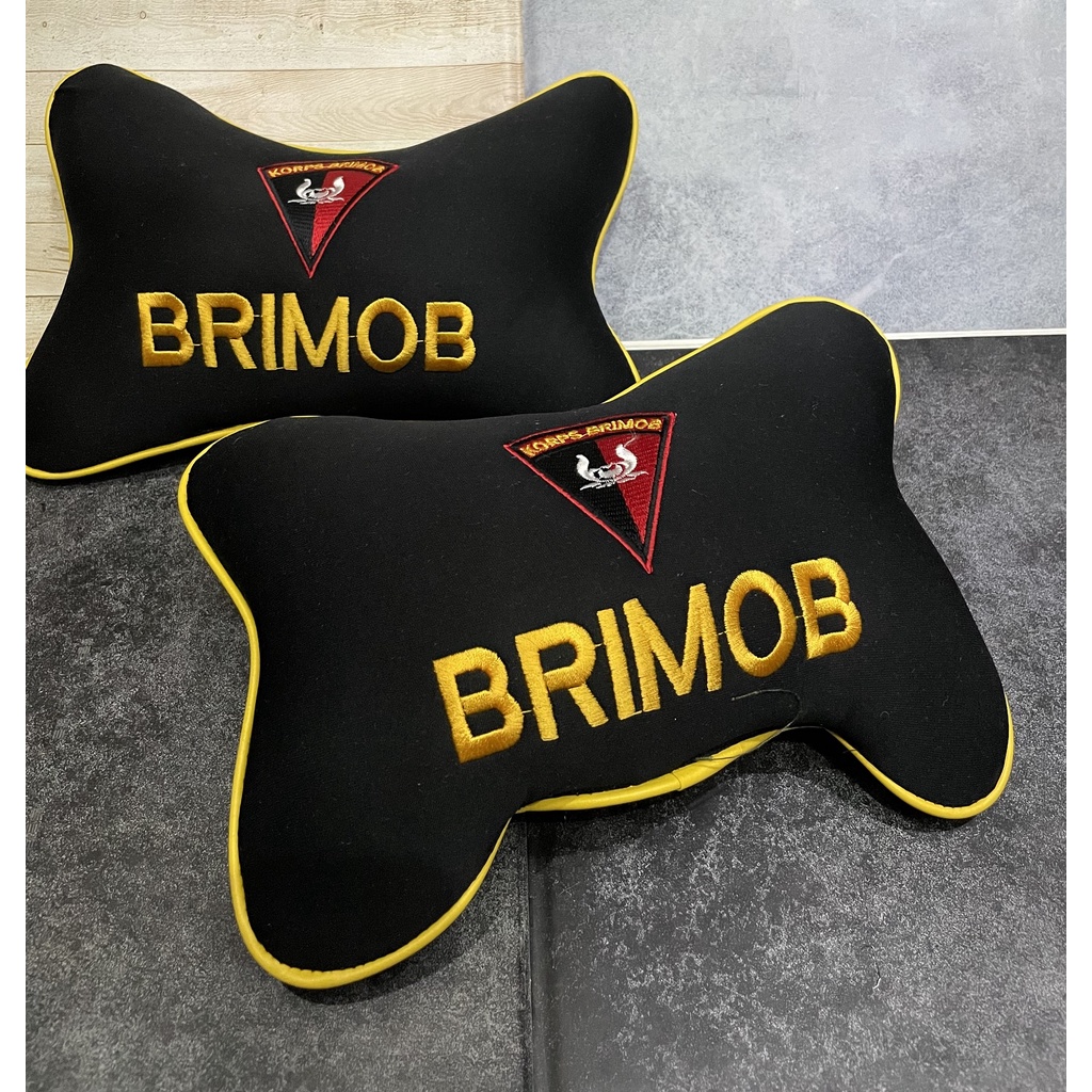 Bantal Mobil Brimob Hitam - Bantal Mobil - Bantal Kepala Brimob