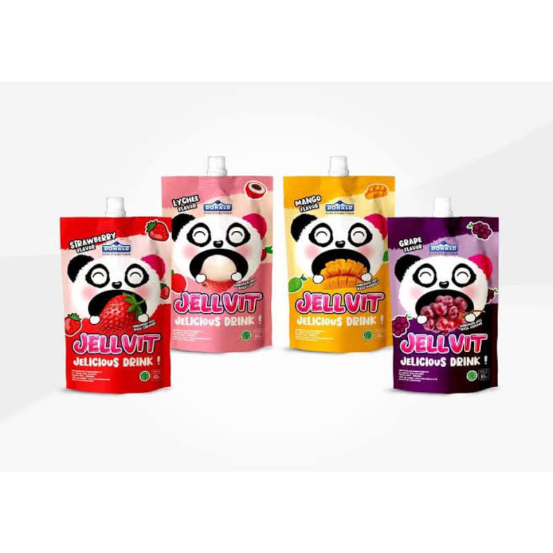 Donald jelly vit (1 pack isi 10 pcs) minuman jelly enak dan murah