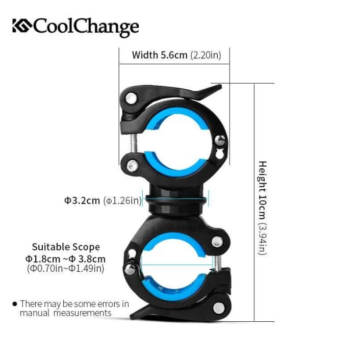 Clamp Penjepit Senter Stang Sepeda Gunung Lipat 02011 CoolChange