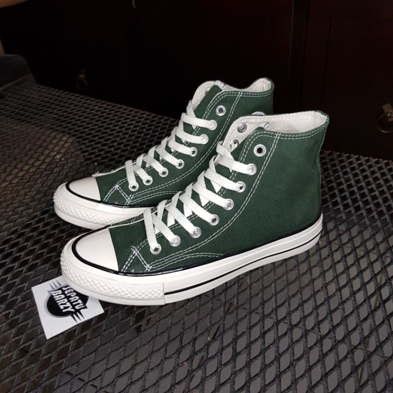 COD SEPATU CONVERSE 70S HI HIJAU TUA ARMY PREMIUM