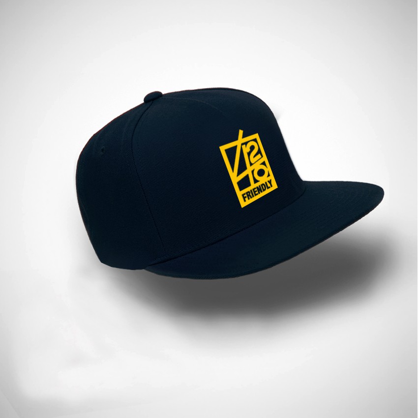 Snapback 420 Friendly Yellow - Black Premium