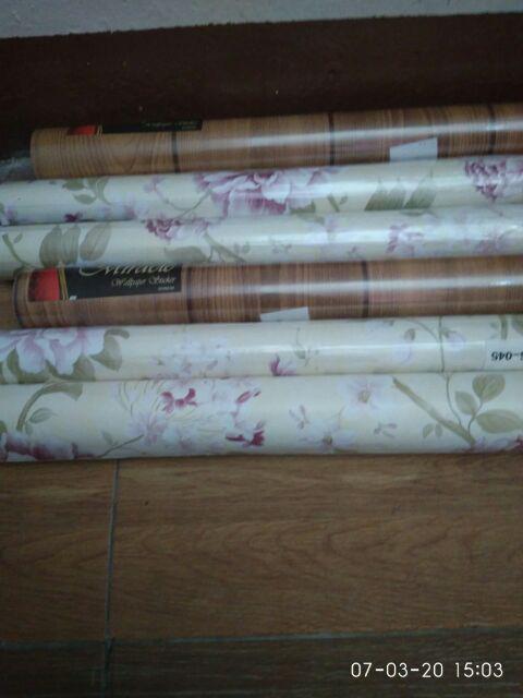 Wps139 Teak Wood List Walpaper Stiker Wallpaper Sticker 45cmx5m