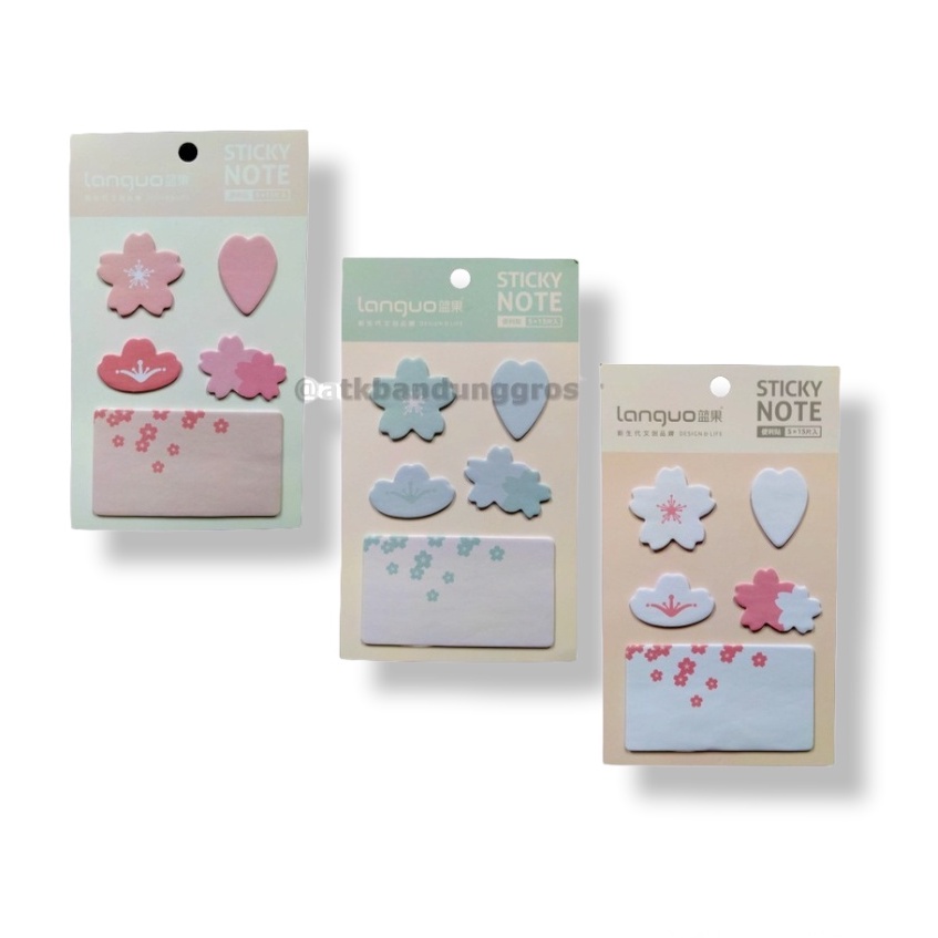 

Sticky Note / Post It Impor LG-70315 Cherry Blossom Index Penanda Pembatas Buku - Satuan- SHSNP