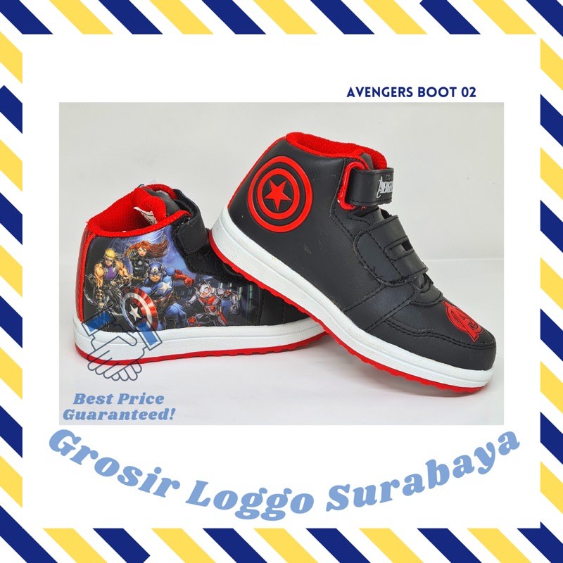 Loggo Sepatu Avengers Boot 02