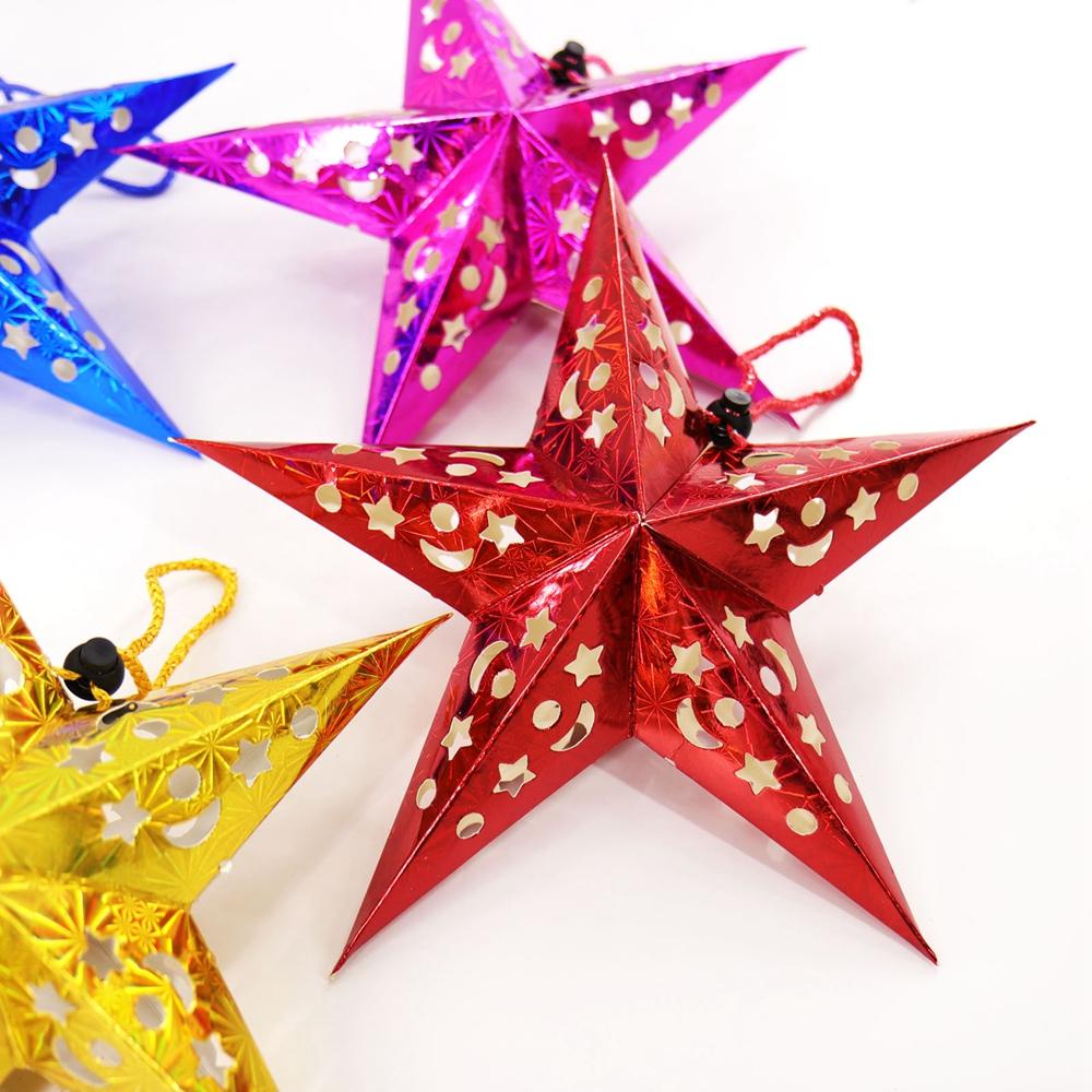 [Elegan] Paper Star 30cm/45cm DIY Dekorasi Gantung Kap Lampu Pesta Natal Pernikahan