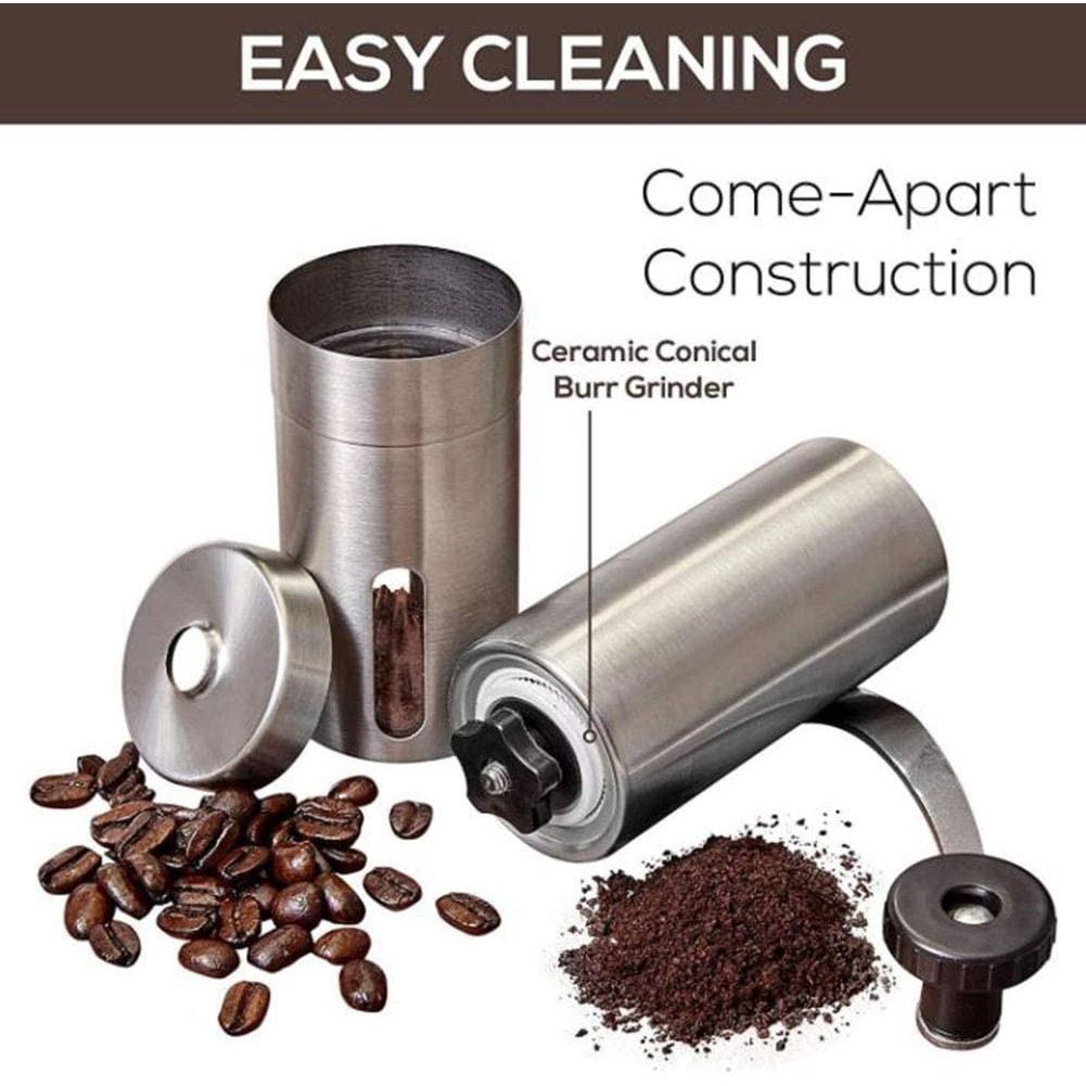 (COD) Penggiling Kopi Manual Hand Grinder Stainless Steel Coffee Maker dan Bumbu Dapur