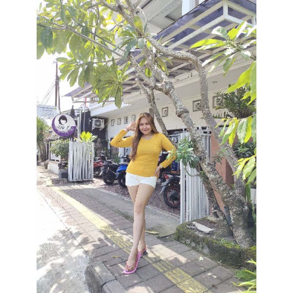 kaos spandek lengan panjang