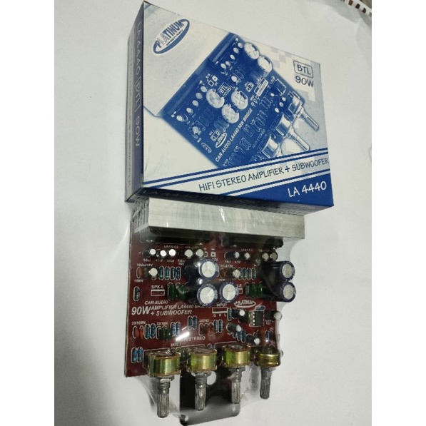 AMPLI 12V LA4440 STEREO 90W+SUBWOOFER