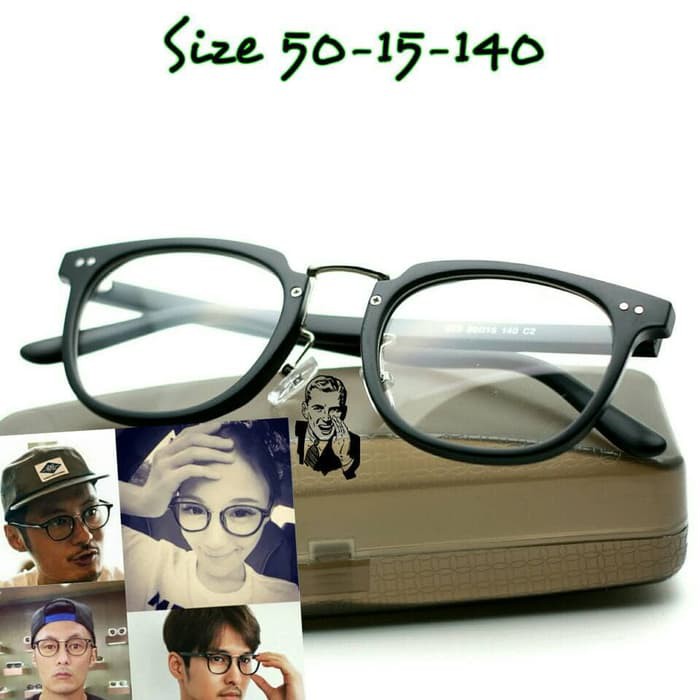 Dijual Kacamata Korea 636 Black Doff Kacamata Minus Kacamata Fashion Murah