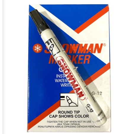 

SPIDOL SNOWMAN PERMANENT / PERMANEN MARKER G12 TERMURAH ( SATUAN )