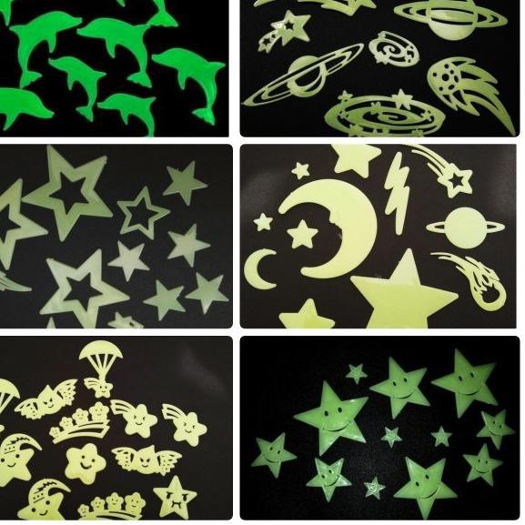 Hiasan Dinding Glow In The Dark Wall Sticker Tempelan Dekorasi Kamar