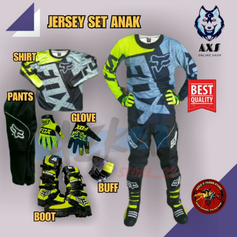 JERSEY SET ANAK TRAIL MOTOCROSS OFFROAD