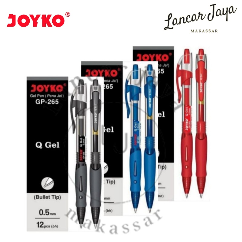 

[1 LSN / 12 PCS] Gel Pen Pulpen Pena Joyko GP-265 Q Gel 0.5 mm