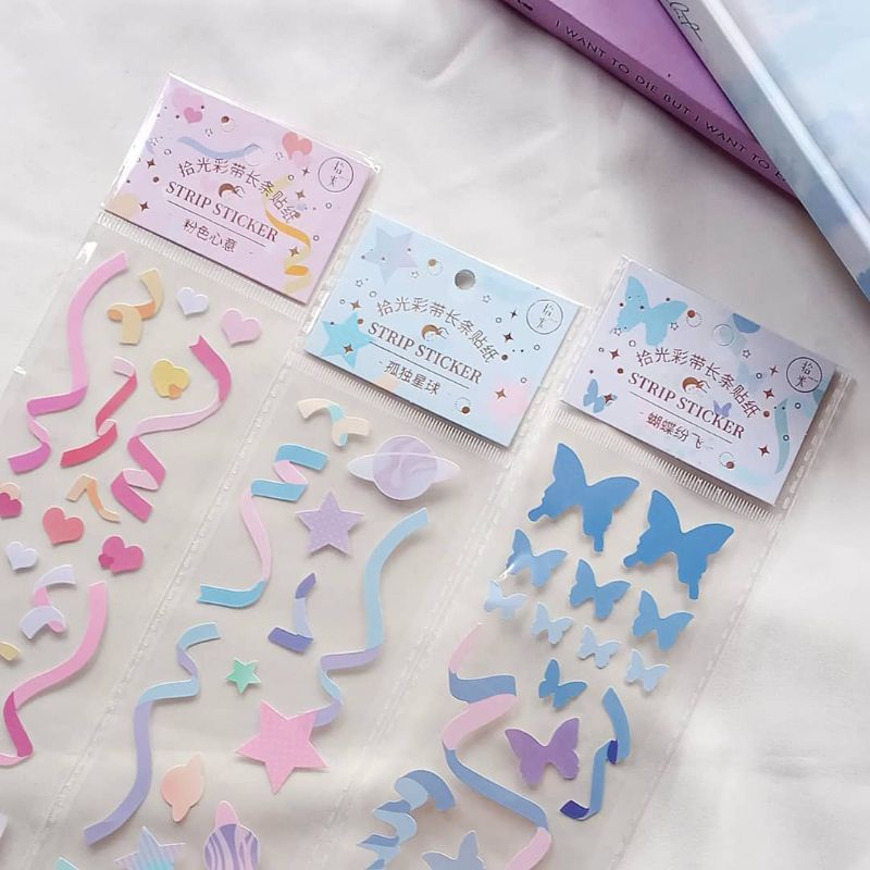

Sticker Deco Sheet Confetti | stiker seri pesta untuk dekor photocard polaroid jurnal dan scrapbook