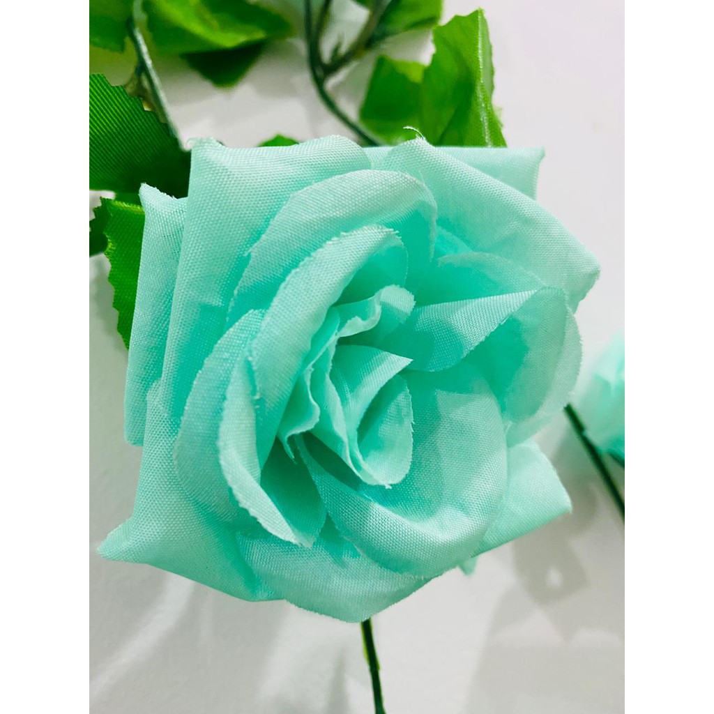 TIB / DOD / P2046. Bunga plastik/bunga  dekorasi-Biru Electrik